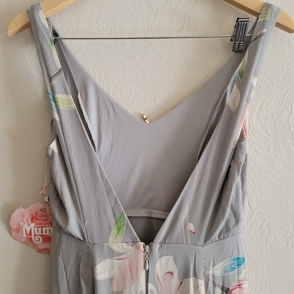 Show Me Your Mumu, Jenn Maxi Dress in Lily Showers,Grey Size X-Small - Picture 7 of 11